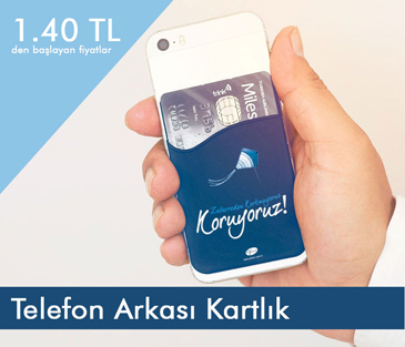 Telefon arkası kartlık