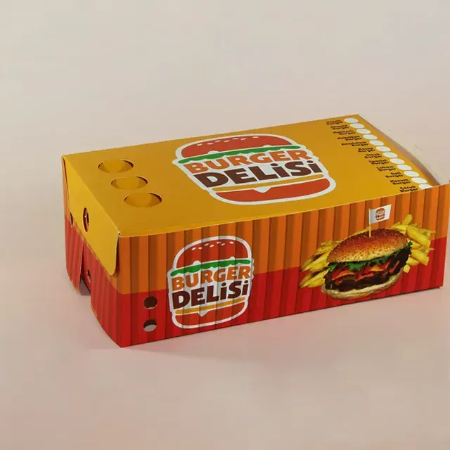 19 x 11 x 7 cm Hamburger Kutusu
