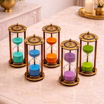 -1766574361239 - 30 Dakikalık Metal Vintage Kum Saati