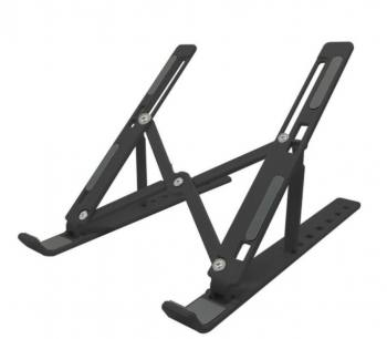 TV-CM-598 - 7 Kademeli Ayarlı Katlanabilir Laptop Tablet Standı Siyah