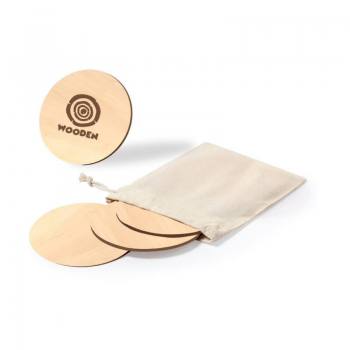 DMU-2545 - Ahşap Bardak Altlığı