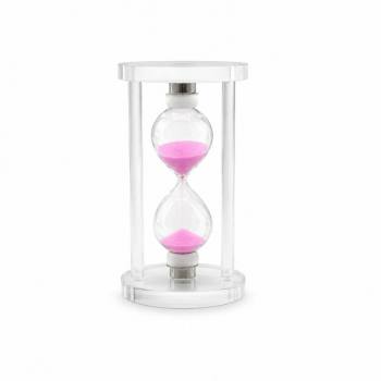 PER-4368266 - Büyük Boy Cam Standlı Kum Saati - 15 cm Yükseklik - Dekoratif Şık Tasarım
