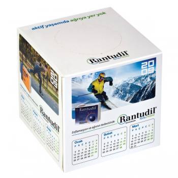 Küp Kutu Mendil (11x11x11cm) 100 Yaprak