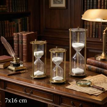 -24242453420 - Dekoratif Cam Kum Saati 7x16 cm
