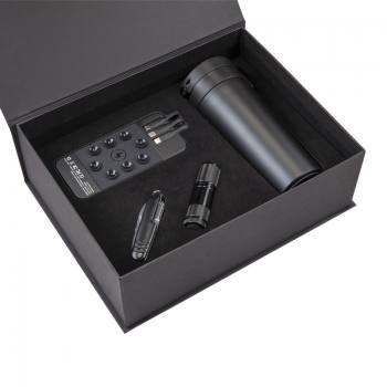 VIP-5067 - Çakı & Fener & Powerbank & Termos Set