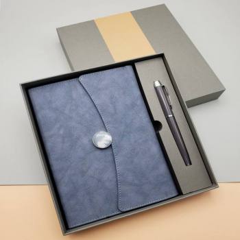 VIP-48362 - Promosyon Defter Kalem Seti Lacivert Renk