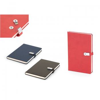 DFT-6490 - Termoderi Kapaklı USB'li Defter ( 13 x 21 cm )